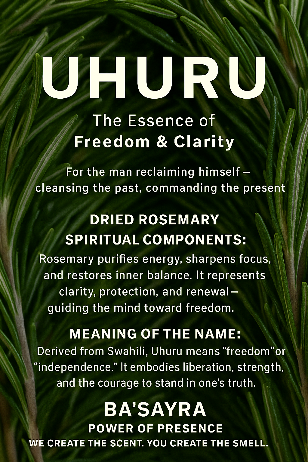 Uhuru- Purification and Healing